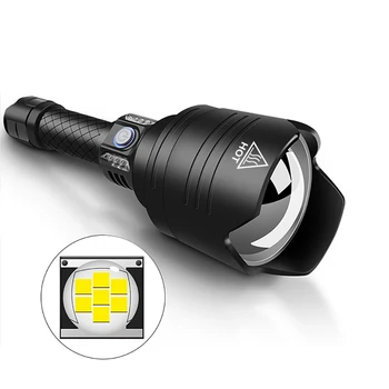 

P10 LED Flashlight 4Modes Window Breaker Multifunction Tactical Flashlight Waterproof Flashlight Window Breaker