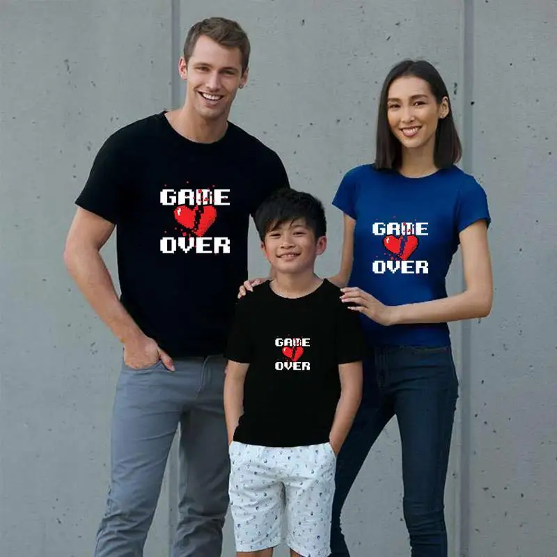 

personalized Game Over t shirt loose size 110xl Comfortable oversized t shirt Leisure men tshirts