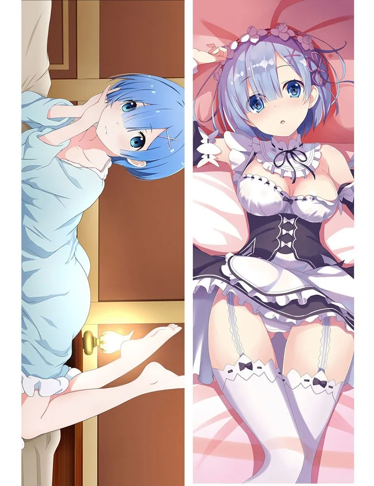 Японское аниме Re: Zero Hajimeru Isekai Seikatsu Rem Ram Прямая поставка Dakimakura Otaku обнимающий чехол для подушки