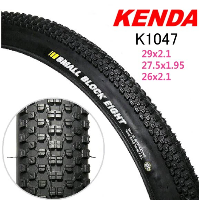 Kenda Bicycle Tire 26x1.95 27.5x1.95 27.5*2.1 K1047 Small Block Eight Mountain Mtb Bike Tyre