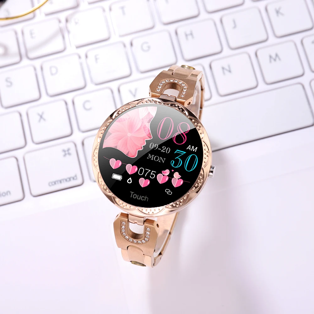 Comprar Reloj inteligente AK15 pulsera de Fitness para mujer Monitor de ritmo cardíaco para regalo