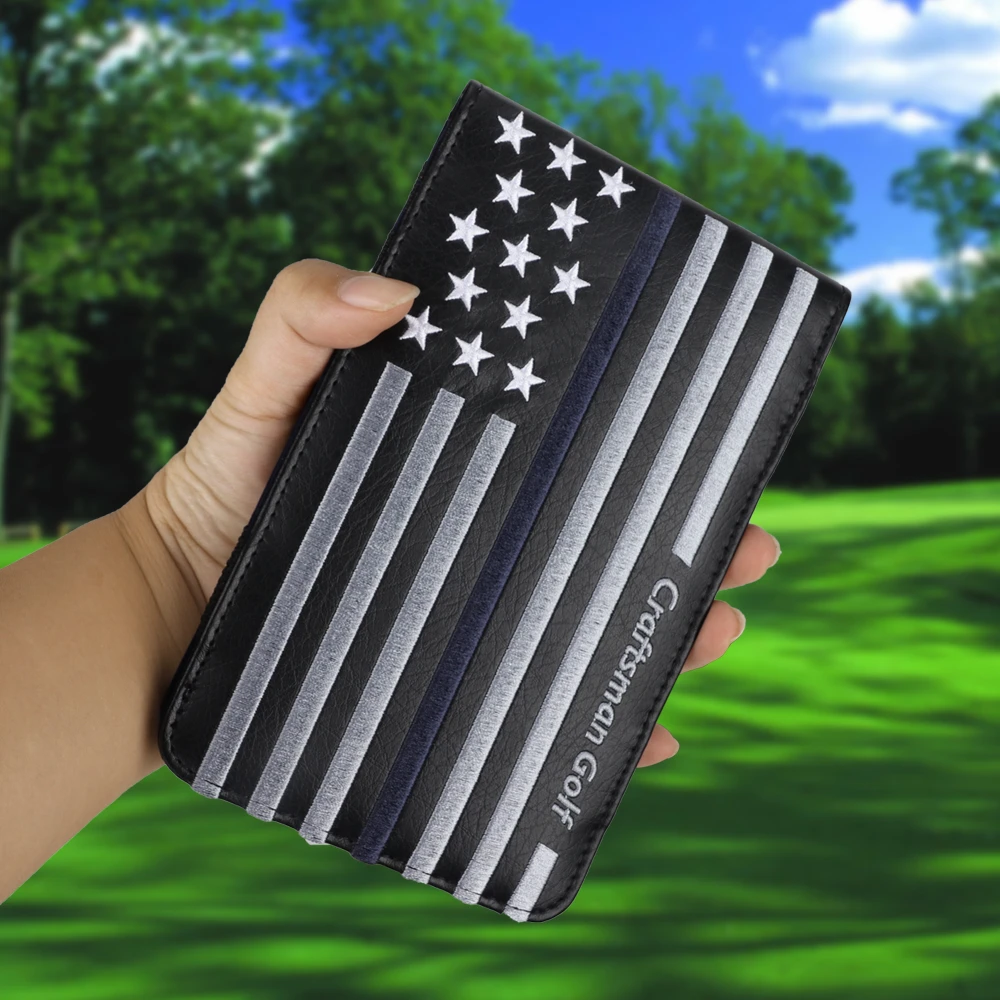 Golf Scorecard Yardage Book Holder Cover Stripe And Star Pattern High Quality Leather Golf Clubs Aliexpress