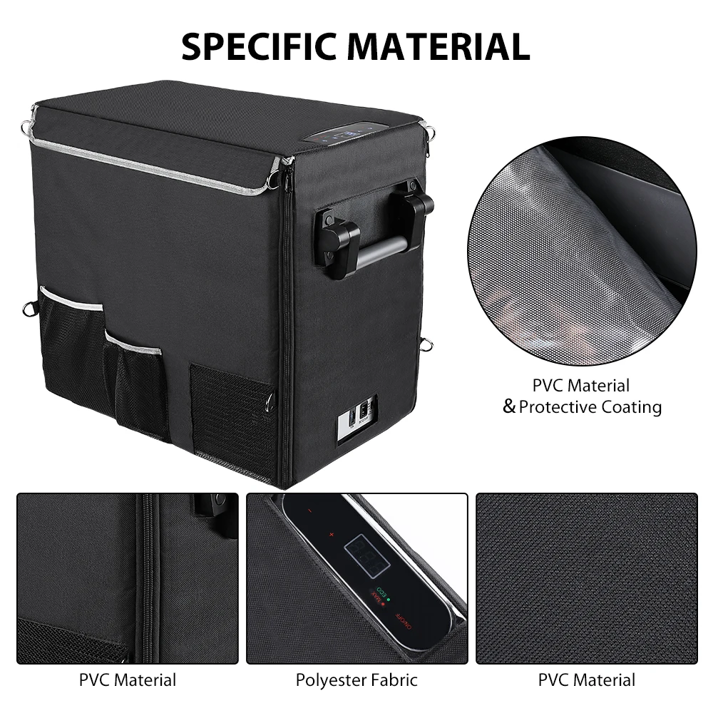 Joytutus 50L Car Refrigerator Protective Bag Portable Carry Bag for Mini Fridge Keep Cooling Drip-Proof Storage Bag