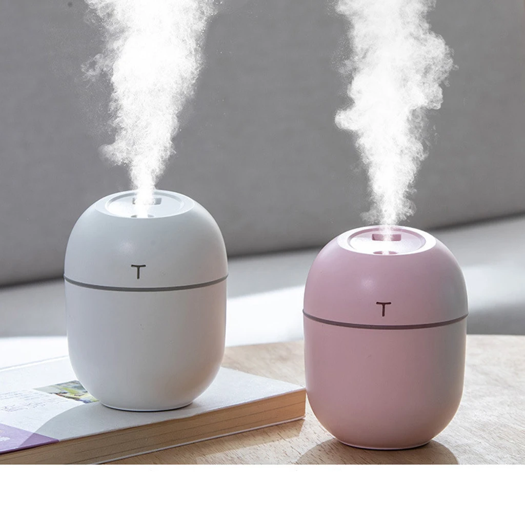 Mini Air Humidifier Purifier Cute 200ml Aromatherapy Aroma Essential Oil Diffuser Home Car USB Mist Maker with LED Night Lamp