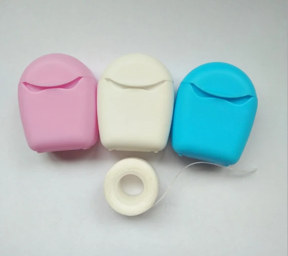 

Custom high quality mint waxed Fluoride dental floss DF -01
