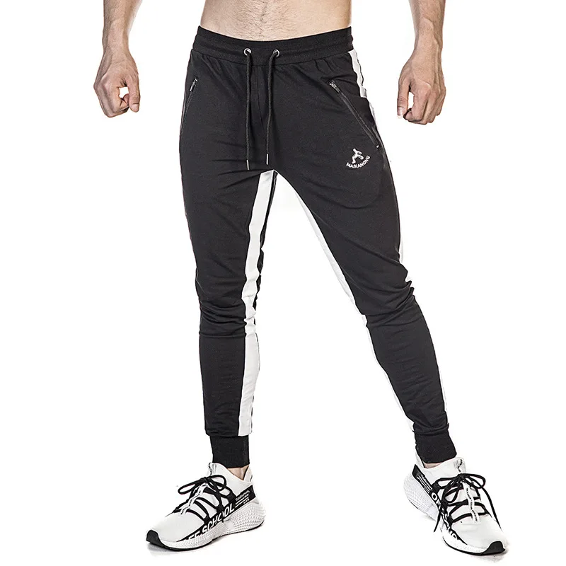 Мышцы Фитнес собаки спорт Европа и Америка pin tiao Slim Fit Брюки Мужчины Бег тренировка Мода