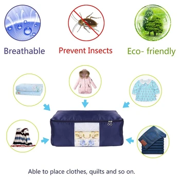 

Hot Sale Comforter Storage Bags Pack of 2,Pillow Beddings/Blanket Clothes Organizer Storage Containers with Zippers,Breathable a