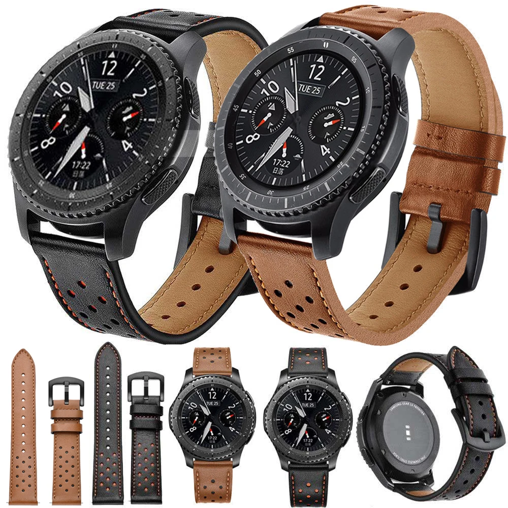 

PU Leather 20mm 22mm Universal Watchband Quick Release Sport Watch Band For Garmin Active Bracelet Strap For Fossil Q Sport