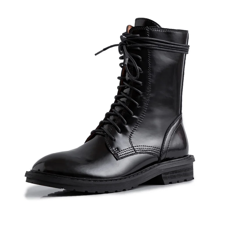 

2019 Women Snow Boots Winter Ankle Boots Women Warm Platform Shoes Genuine Leather Thick Fur Booties size 34-40