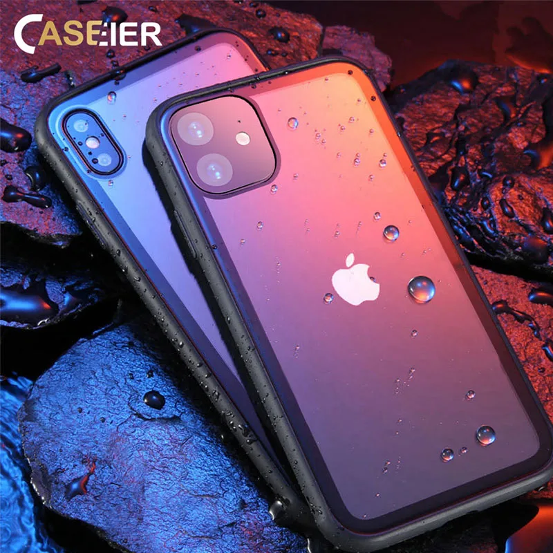 CASEIER закаленное Стекло чехол для телефона iPhone 7 8 случаях 0 55 мм защитный крышка 6 6s