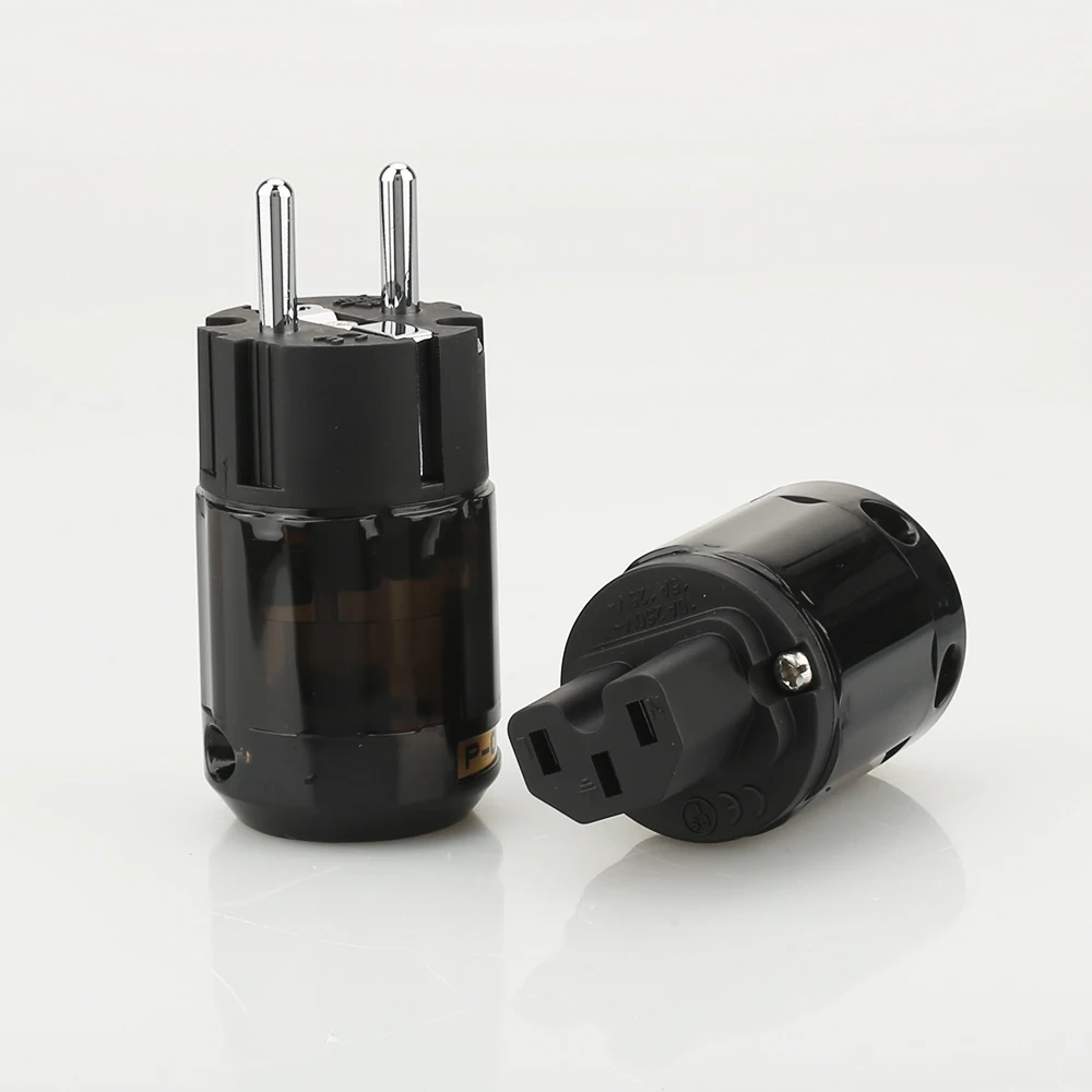 Новый бренд 1 пара Hifi audio Brass P 004E + puer copper C 004 родиевое покрытие EU Schuko AC розетки|plug