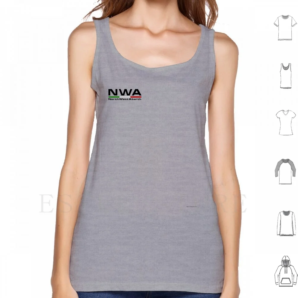 Canottiere Nere Con Logo Nwa Canottiera Senza Maniche Abarth North West Abarth Scorpion Nwa Italiano