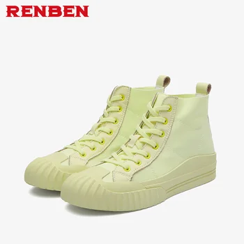 

2019 Woman Shoe Ankle Boots Cover Platform Lace Up Waterproof Motorcycle Colorful Ankle Mature Boots Shoe