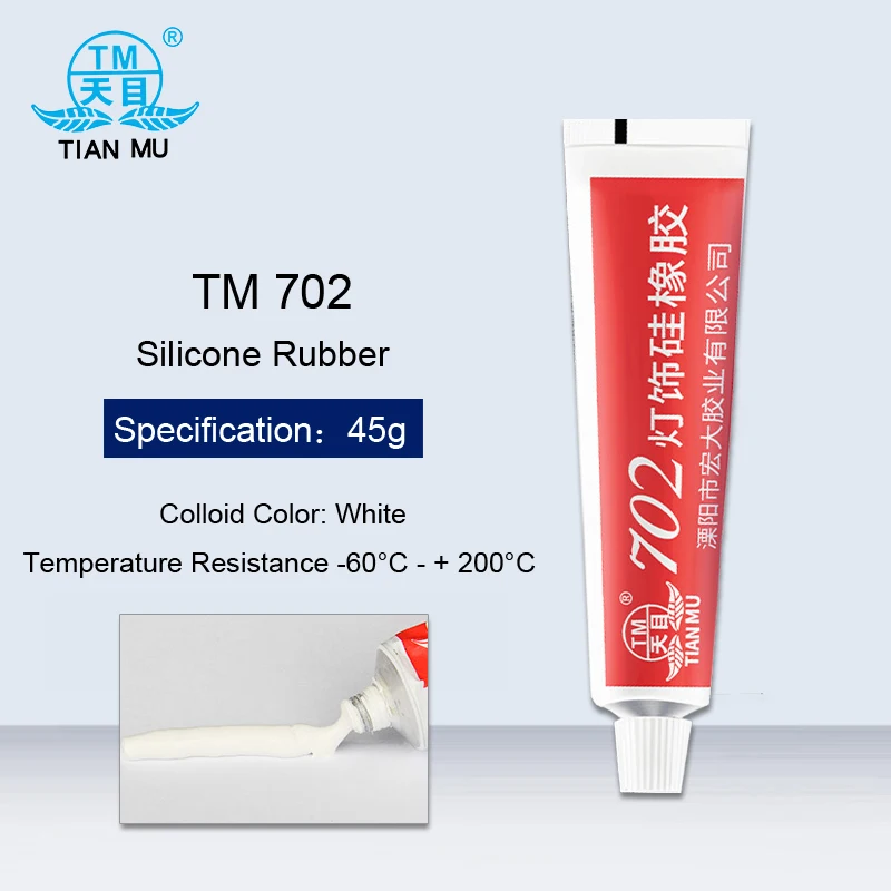 702 энергосберегающая лампа прожектор свет силиконовый герметик Резина высокая термостойкость фиксированная клейкая изоляция белый клей