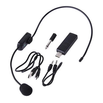 

UHF Wireless Microphones Stage Wireless Headset Microphone System Mic For Loudspeaker Teaching Meeting Tour Guide Stage Karaoke