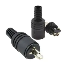 2 pçs 2 pinos preto din plug alto-falante e terminais de parafuso conector de alta fidelidade conector de sinal de alimentação plug adaptadores