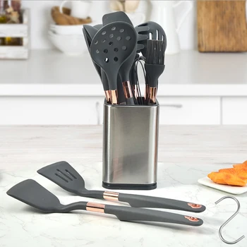 

kitchenware Kitchen Utensil Set Silicone Cooking Tools Set Household Koken Gereedschap Met Opbergdoos Turner Tang Spatel Turner