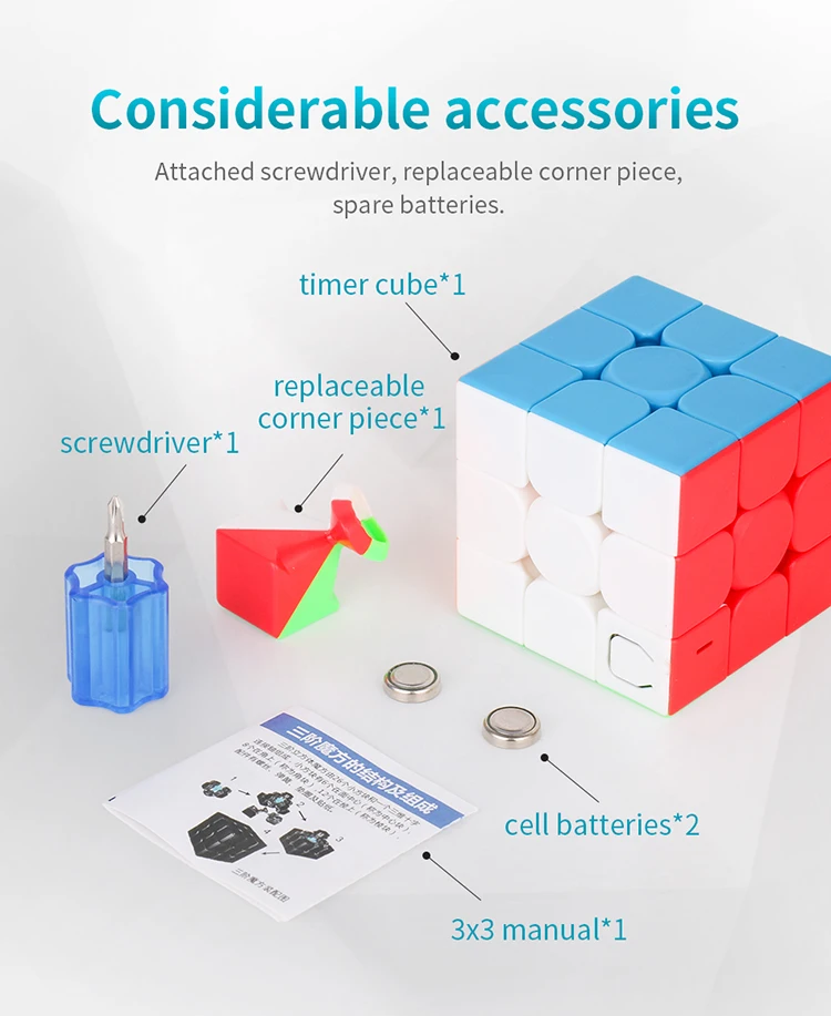 MoYu meilong, 3 таймера, магический куб, без наклеек, головоломка, кубики, 3х3х3, класс, профессиональная скорость, cubo magico, развивающие игрушки для stu