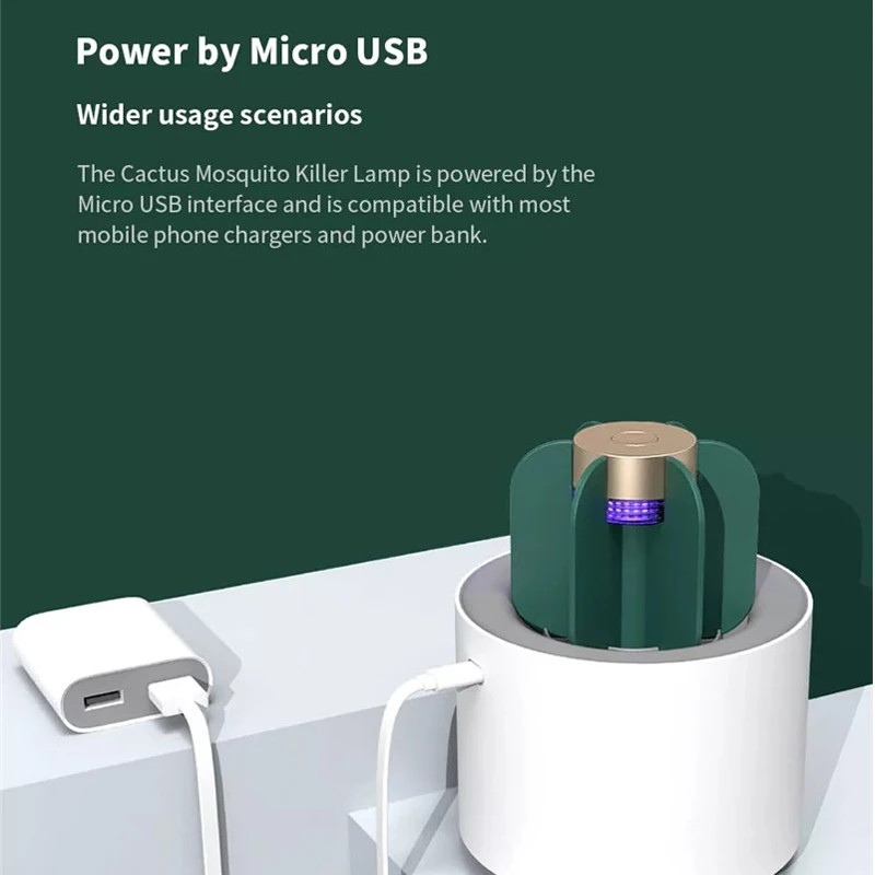 Najtaniej Sothing kaktus Mosquito zabójca światła elektryczny światło UV środek odstraszający komary pułapki bezdymne bezwonny LED do zabijania owadów lampa