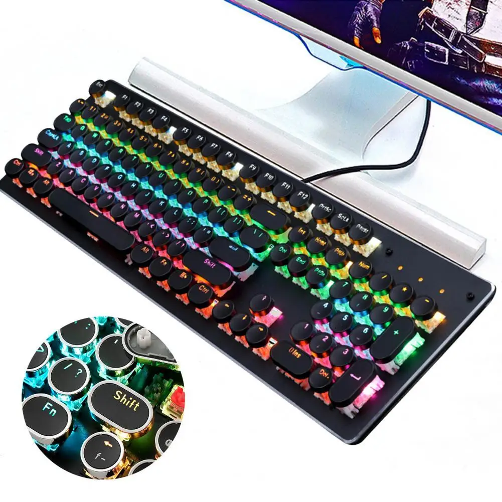 104Pcs/Set Keycaps Retro Anti-deform ABS Mechanical Circular Decor for 104-key Keyboard 2021 | Компьютеры и офис