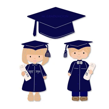 

RR Graduate Boy & Girl Frame Metal Steel Cutting Dies for Making Scrapbooking Stamp DIY Paper Photo Cards Embossing die cuts