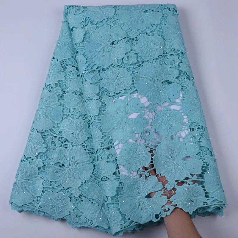 

Unique Water Soluble African Cord Lace Fabric With Eyelet Guipure Lace Cord Lace Superb Nigerian French Cord Lace For PartyA1707