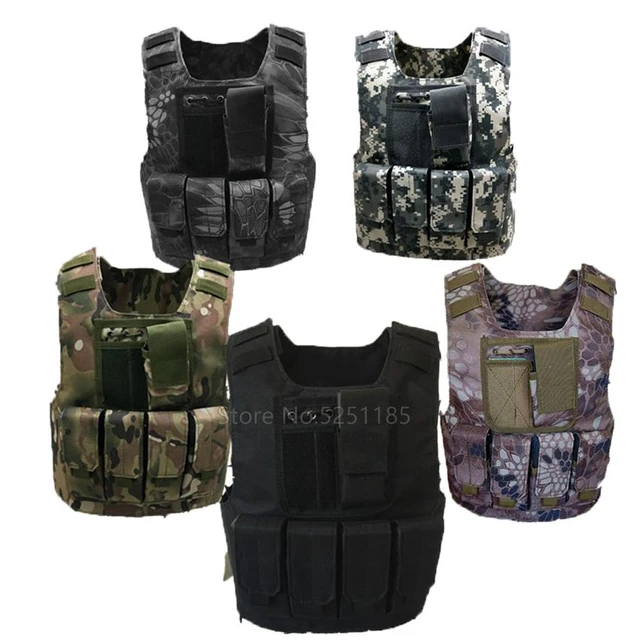 Chalecos tácticos de camuflaje para niños, uniformes militares