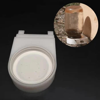 

10PCS Beekeeping Tools Honey Bee Feeder Plastic New Bees Farm Pinhole Type Feeders Feeding Watering Cup Box Waterer Supplies