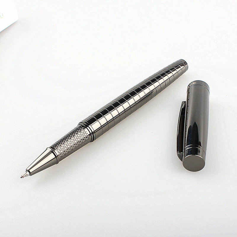 Kalmte Aannemer plaats Monte Mount High Quality Luxury Gray Cross Line Business Office 0.5mm Nib  Rollerball Pen New - Ballpoint Pens - AliExpress