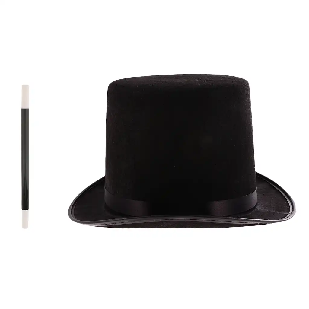 black plastic top hats cheap