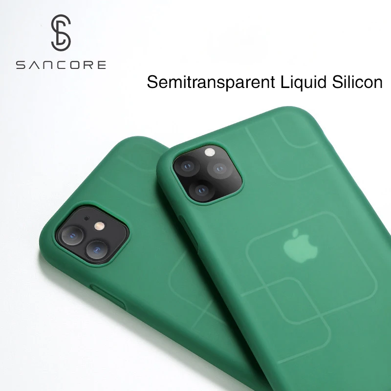 

Sancore Original Liquid Silicone Case For iPhone 11 Pro Max Cases High Quality Case Thin Soft case For 5.8 6.1 6.5 cover