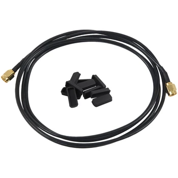 

10Pcs Black Silicone Anti Dust Protector Cover for Dvi Video Port & 1Pcs Co-174Smax200-005 Black Rg174 Sma Coaxial Cable, 50 Ohm