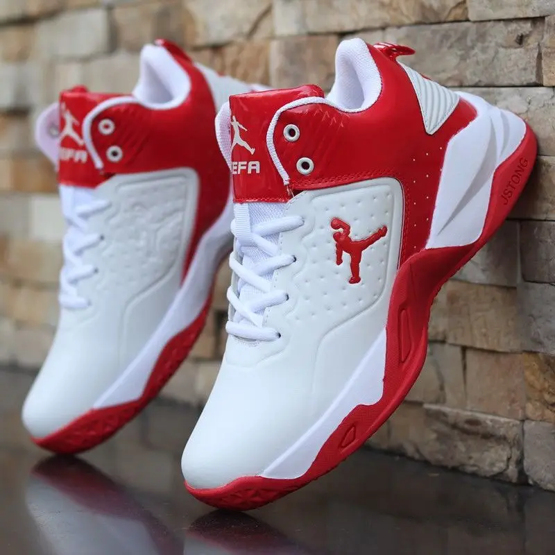 Boys Professional Men's Basketball Shoes Sneakers Anti-skid High-top Couple Breathable Man Youth Boots | Спорт и развлечения