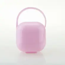 Портативная квадратная детская пустышка подарочная упаковка для ювелирных изделий Пылезащитная зубная щетка для младенцев розовый контейнер для переноски