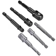 Ключ Тип сверла не сужающийся книзу 3 шт. гнездо адаптера 1/4 шестигранным хвостовиком диаметром до 1/4 3/81/2 квадратным носком сверло драйвер