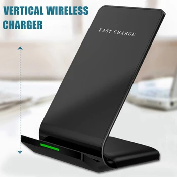 ワイヤレスチー電話充電器10ワットユニバーサル急速充電スタンド重力オートロック車の空気ベントホルダーiphone 11サムスン