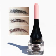 Женский и мужской крем для наращивания волос из волокна для бровей, водостойкий крем для мгновенного наращивания ресниц бровей с кистью для бровей