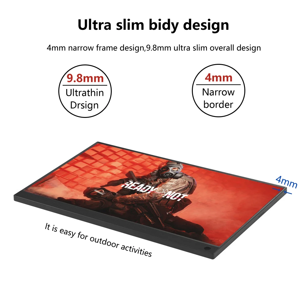 PORPOISE 15.6  ޴ LCD HD , USB C Ÿ HDMI, Ʈ, ȭ, ڽ, ġ, ps4 ޴ LCD  Ϳ