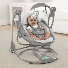 Chaise à bascule électrique multifonctionnelle pour nouveau né, berceau pour bébé de 0 à 3 ans, confortable et musical