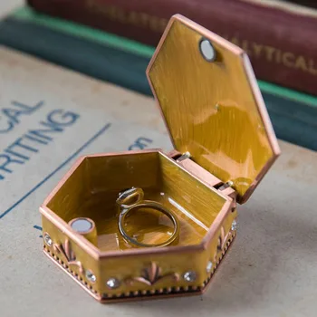 

Personal Jewelry Display Box Necklace Bracelet Rings David Box Hexagram Ring Box Gift Packing Box Necklace Storage Organizer