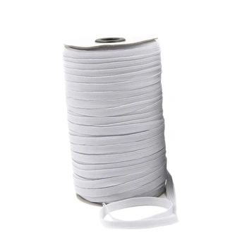 

90 Metre Length DIY Braided Elastic Band Cord Knit Band Sewing,White ,0.5 Centimeter