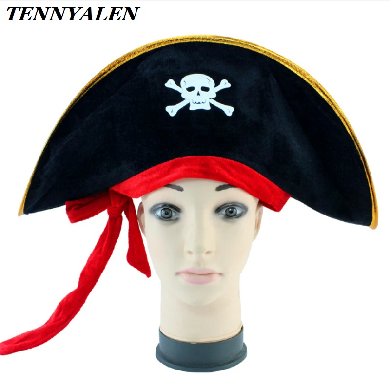 

Jack Sparrow Cosplay Props Pirates of the Caribbean Captain Pirate Hat Halloween Carnival Party Hat Costumes Halloween Props