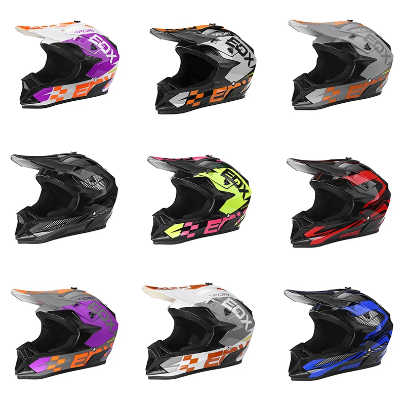 DXDRT Full Face Moto Casque Dot/ECE Approuvé Anti-Fog Casque