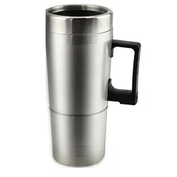 

Hot Water Heater Mug for Car - Car Electric Kettle Heated Stainless steel Portable Heating Cup with Charger 12 Volt/24Volt