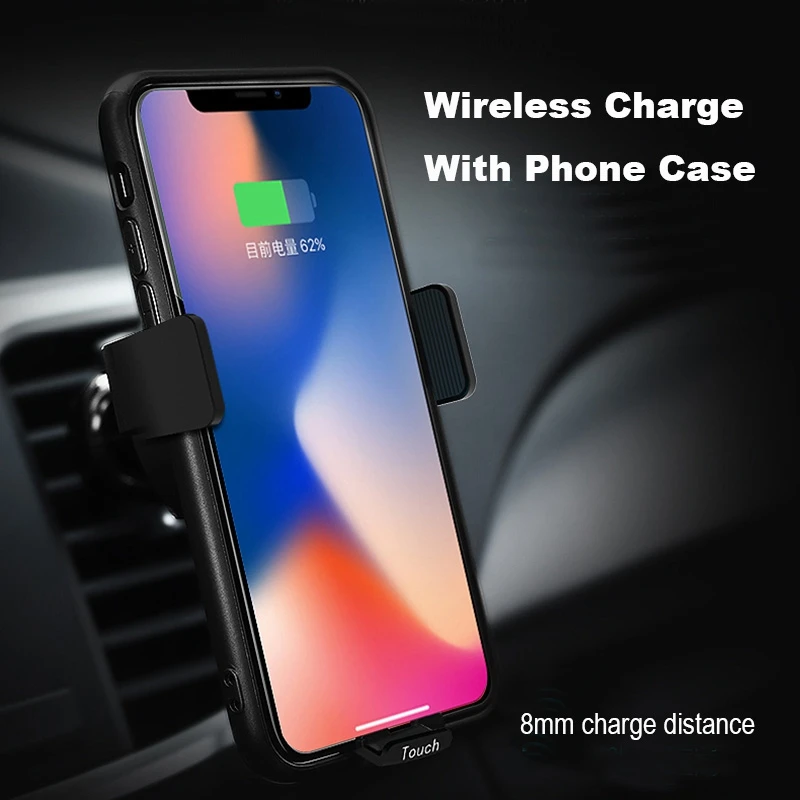 Автомобильное беспроводное зарядное устройство Infared QI для iPhone 11 Pro Max samsung S10 huawei P30 Pro 10W 15W беспроводное автомобильное зарядное устройство автомобильное крепление