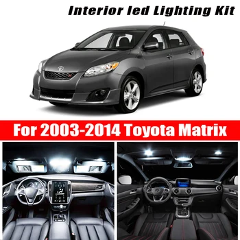 

For 2003-2014 Toyota Matrix White car accessories Canbus Error Free LED Interior Light Reading Light Kit Map Dome License Lamp