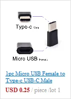 1pc Micro USB Female to Type-c USB-C Male Adapter Converter Charging Connector Mobile Phone Adapters