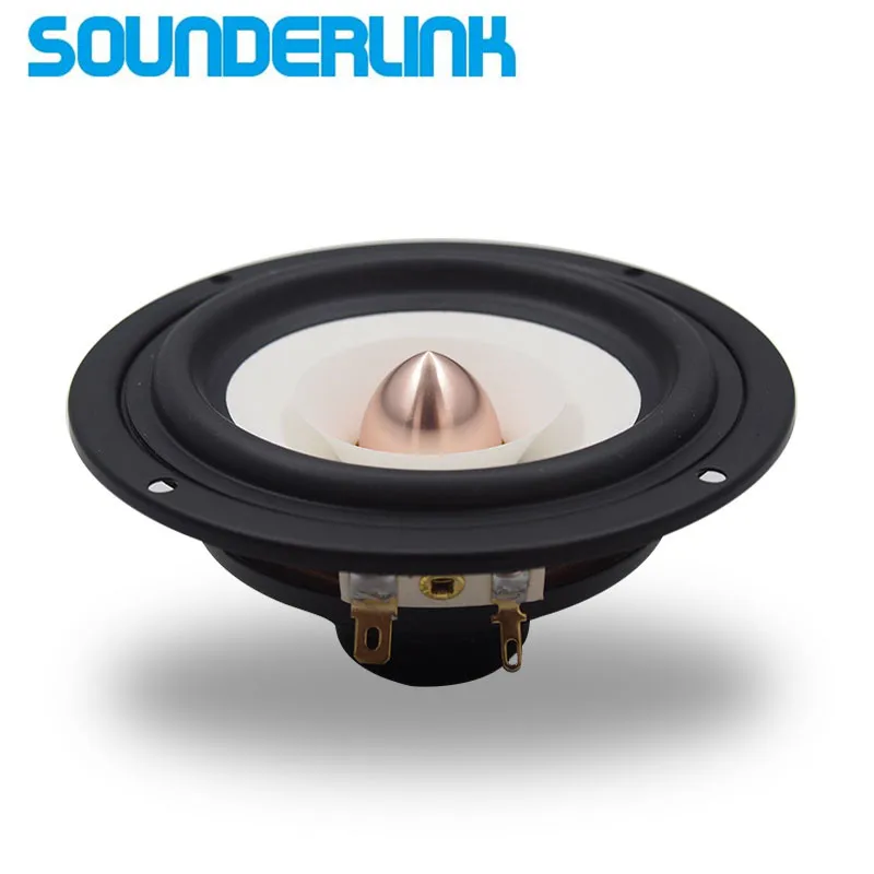 1 шт. Sounderlink Audio Labs Топ конец 4 дюйма полный диапазон Контрольный динамик Высокочастотный Низкочастотный динамик алюминиевая Пуля 2 слоя HiFi Diy