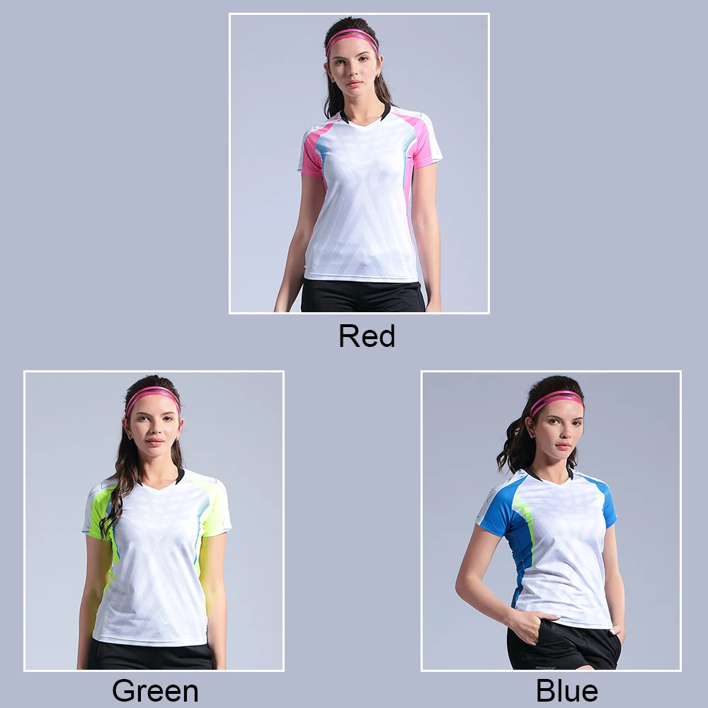 Женская Мужская спортивная рубашка для бега быстросохнущая дышащая рубашка для бадминтона с коротким рукавом Для Настольного Тенниса Футболка тренировочная спортивная одежда