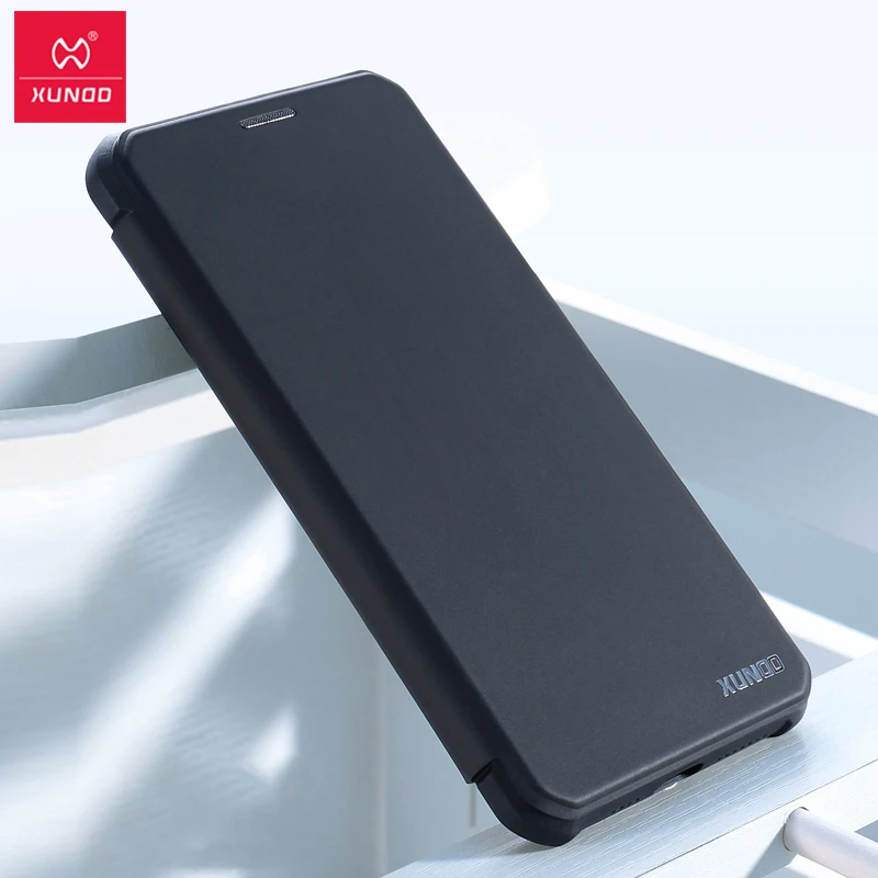 

For iPhone XR Case Xundd Luxury Shockproof PU Leather + TPU Flip Cover For iPhone XS Max Phone case Built-in Magnet New